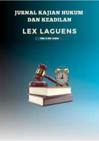 Vol. 4 No. 2 (2026): Vol 4 No 2 (2026): LEX LAGUENS: Jurnal Kajian Hukum dan Keadilan (Agustus)